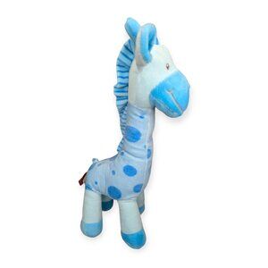 Gitzy Blue Polka Dot Giraffe Lovey Nursery NWOT